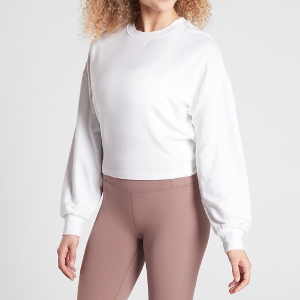 Athleta Yoga Tie Back Sweatshirt